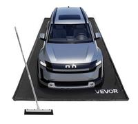 VEVOR Tappetino Antiscivolo per Garage, 2,4 x 4,9 x 0,03 m, con Tergivetro, Resistente e Impermeabile, Protezione per Pavimenti da Neve, Pioggia, Fango, Tappetino per Garage Officina, Nero