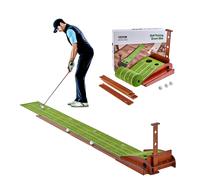 VEVOR Tappetino da Golf a 2 Fori Tappetino da Golf per Interni Base in Legno
