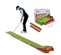 VEVOR Tappetino da Golf a 5 Fori Tappetino da Golf per Interni Base in Legno