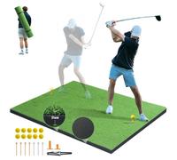 VEVOR Tappetino da Golf, Tappetini Allenamento per Prato da Golf 152x122cm Tappeto Allenamento da Golf Ispessito, Tappetino da Pratica da Golf in Cortile, Kit per Allenamento per Esterno Interno