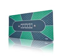 VEVOR Tappetino da Poker Piano Tavolo da Poker 180x90 cm, 6-8 Giocatori, Piano Tavolo da Poker Pieghevole con Borsa Trasporto, Tappeto da Poker Impermeabile per Giochi di Poker, Verde