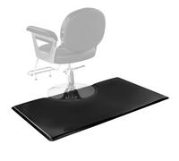 VEVOR Tappetino da Salone per Parrucchieri 1525 x 915 mm Tappetino da Salone Rettangolare, 23 mm di Spessore, con Taglio Rotondo, Bordi Smussati Anti-Inciampo e Fondo Antiscivolo, Nero Opaco