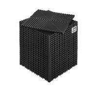 VEVOR Tappetino di Drenaggio ad Incastro, Cuscino Modulare ad Incastro con Giunzione, Piastrelle per Pavimenti Antiscivolo e Tappetino per Doccia Garage Giardino Cucina 310 x 310 mm 24 Pezzi Nero