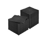 VEVOR Tappetino di Drenaggio ad Incastro, Cuscino Modulare ad Incastro con Giunzione, Piastrelle per Pavimenti Antiscivolo e Tappetino per Doccia Garage Giardino Cucina 310 x 310 mm 40 Pezzi Nero