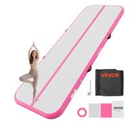 VEVOR Tappetino Gonfiabile Ginnastica Salto 3m Colore Rosa Casa Palestra