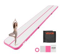VEVOR Tappetino Gonfiabile Ginnastica Salto 6 m Colore Rosa Casa Palestra