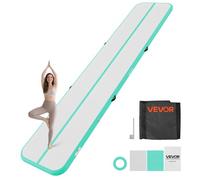VEVOR Tappetino Gonfiabile per Ginnastica Artistica 5 m Colore Verde Menta
