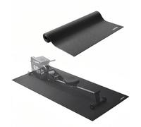 VEVOR Tappetino per Attrezzi da Esercizio, per Pavimenti in Moquette, Tappetino per Ellittica, Vogatore, Protezione Impermeabile Antiscivolo per Palestra Domestica, 915x1980 mm 6 mm Spessore