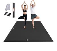 VEVOR Tappetino per Esercizi Yoga Premium ad Alta Densità Antiscivolo Tappetino per Fitness Esercizi con Borsa e Tracolla, per Tutti i Tipi di Yoga a Casa, Pilato e Allenamento a Terra 2440x1830 mm