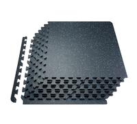 VEVOR Tappetino Puzzle ad Incastro per Palestra 12 pezzi, Spessore 14 mm, Piastrelle in Schiuma EVA Gommata, Tappetino da Palestra 61x61 cm, Copertura 4,5 m², Tappetino da Ginnastica, Casa, Nero Blu