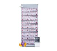 VEVOR Tappetino Riscaldante a Infrarossi lontani con Pietre di Giada e Tormalina, Tappetino con Luce Fotonica a 660 nm e Ioni Negativi, Pietre 39°C-70°C, Timer 12 Ore, per Schiena 1530 x 615 x 20 mm