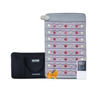 VEVOR Tappetino Riscaldante a Infrarossi Lontani, Tappetino Riscaldante per Massaggio con Giada Naturale Luce Fotonica a 660 nm, Tappetino Terapeutico con Giada Temperatura Regolabile