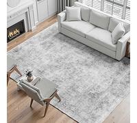 VEVOR Tappeto Grande per Salotto 2743 x 3658 mm Lavabile, Tappeto da Interno per Soggiorno, Antiscivolo e Antistrappo, per Animali Domestici e Bambini, per Camera da Letto, Cameretta, Ufficio, Grigio
