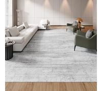 VEVOR Tappeto Grande per Salotto 3048 x 4267 mm Lavabile, Tappeto da Interno per Soggiorno, Antiscivolo e Antistrappo, per Animali Domestici e Bambini, per Camera da Letto, Cameretta, Ufficio, Grigio