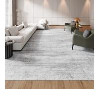 VEVOR Tappeto Grande per Salotto 3048 x 4267 mm Lavabile, Tappeto da Interno per Soggiorno, Antiscivolo e Antistrappo, per Animali Domestici e Bambini, per Camera da Letto, Cameretta, Ufficio, Grigio