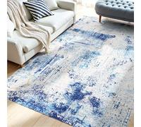 VEVOR Tappeto per Salotto, 1524 x 2134 mm Lavabile, Tappeto da Interno per Soggiorno, Antiscivolo e Antistrappo, per Animali Domestici e Bambini, per Camera da Letto, Soggiorno, Ingresso, Blu