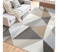 VEVOR Tappeto per Salotto 1524 x 2134 mm Lavabile, Tappeto da Interno per Soggiorno, Antiscivolo e Antistrappo, per Animali Domestici e Bambini, per Camera da Letto, Soggiorno, Grigio Antracite