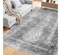 VEVOR Tappeto per Salotto 1829 x 2743 mm Lavabile, Tappeto da Interno per Soggiorno in Stile Bohémien, Antiscivolo e Antistrappo, per Animali Domestici e Bambini, Camera da Letto, Soggiorno, Grigio