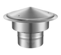 VEVOR Tappo per Camino Rotondo Comignolo 15cm Acciaio Inox 304 Tetto Antipioggia