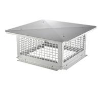 VEVOR Tappo per Canne Fumarie da Tetto Acciaio Inox 304 Antipioggia 432 x 432mm