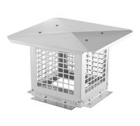 VEVOR Tappo per Canne Fumarie da Tetto Acciaio Inox 304 Antipioggia 229 x 229mm