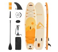 VEVOR Tavola da Paddle in Piedi 335,2 x 83,8 x 15,2 cm Tavola da Paddle SUP Ultraleggera, Tutti gli Accessori Inclusi, Pompa, Pagaia, Pinna, Zaino, Guinzaglio per Caviglia, Cinghia, Ponte Antiscivolo