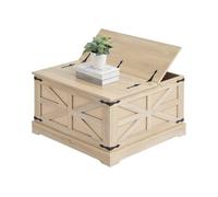 VEVOR Tavolino in Rattan Rattan PE con Piano in MDF, Tavolino Moderno in Stile Boho 32 Pollici con Portaoggetti, Mobiletto per Soggiorno, Camera da Letto