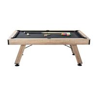 VEVOR Tavolo da Biliardo 2,13 m, Tavolo da Biliardo con Gambe Regolabili, Set Tavolo da Biliardo comprensivo di Palline, Stecche, Gesso e Spazzola, Tavolo Gioco Biliardo per Sale Giochi