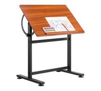 VEVOR Tavolo da Disegno Scrivania per Pittura Inclinabile 0° a 90° Telaio a H