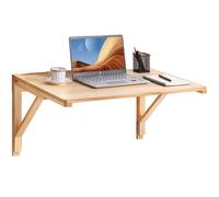 VEVOR Tavolo da Parete Pieghevole 80x59,9x43,8 cm Scrivania da Parete in Legno Massiccio Pieghevole Carico max. 45kg, Tavolino da Parete Richiudibile Salvaspazio per Cucina Sala da Pranzo Studio Loft