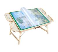 VEVOR Tavolo da Puzzle da 1500 Pezzi con Gambe Pieghevoli, 4 Cassetti e Coperchio, Tavola di Legno Portatile 865 x 635 mm 6 Angoli di Inclinazione Regolabili, Staffa Regolabile, per Adulti
