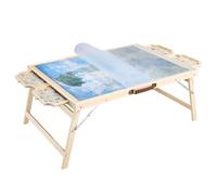 VEVOR Tavolo da Puzzle Pieghevole da 1500 Pezzi con Gambe Pieghevoli, 4 Cassetti e Coperchio, Set da Tavolo per Puzzle Standard in Legno 865 x 635 mm per Adulti, Facile da Riporre