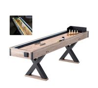 VEVOR Tavolo da Shuffleboard 2,74 m Set di Gioco Combinato Shuffleboard Bowling
