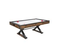 VEVOR Tavolo Elettrico da Gioco Aria Hockey, con 2 Spingitori, 2 Dischi, Segnapunti Elettronico, Soffiatore, Tavolo da Gioco Costruzione Durevole per Sala Giochi Famiglia, 214x122x81 cm