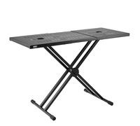 VEVOR Tavolo per DJ Supporto Portatile per Laptop Controller DJ, Supporto per DJ Set, Altezza Regolabile, Supporto per Tastiera Tavolo Pieghevole a Doppia X, Supporto DJ 820-1095 x 465 mm