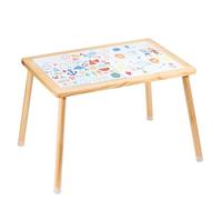 VEVOR Tavolo Sensoriale per Bambini con Piano Doppia Faccia e Piedini Antiscivolo, Tavolo da attività di Gioco per Interni Esterni, Tavolo da attività in Legno per Bambini per Disegnare e Imparare