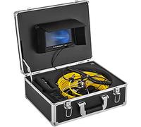 VEVOR Telecamera d'Ispezione per Fognatura Impermeabile Cavo da 20m, Telecamera d'Ispezione per Tubo Fognario Schermo LCD 9 Pollici con Scheda SD