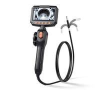 VEVOR Telecamera Endoscopica Articolata con Luce, Endoscopio Bidirezionale, Lente da 6,2 mm, Schermo IPS da 4,3'', Zoom 8x, Cavo Flessibile Impermeabile IP67, per Ispezione Automobilistica e Idraulica
