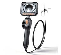 VEVOR Telecamera Endoscopica Articolata con Sonda da 3,9 mm e Luce, Endoscopio Bidirezionale, Schermo IPS HD da 4,3'', Zoom 8x, Cavo Flessibile da 1,5 m Impermeabile IP67, per Settore Auto e Idraulica