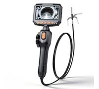 VEVOR Telecamera Endoscopica Articolata con Sonda da 3,9 mm e Luce, Endoscopio Bidirezionale, Schermo IPS HD da 4,3'', Zoom 8x, Cavo Flessibile da 1,5 m Impermeabile IP67, per Settore Auto e Idraulica