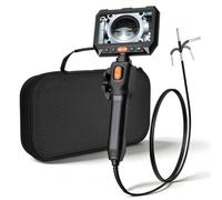 VEVOR Telecamera Endoscopica Articolata con Sonda da 3,9 mm e Luce, Endoscopio Bidirezionale, Schermo IPS HD da 5'', Zoom 8x, Batteria da 5000 mAh, Cavo Impermeabile IP67 da 1,5 m, per Auto Idraulica