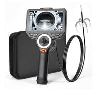 VEVOR Telecamera Endoscopica Articolata con Sonda da 3,9 mm e Luce, Rotazione a 360° in 4 Direzioni, Schermo IPS HD da 6'', Zoom 8x, Batteria da 7000 mAh, Cavo Impermeabile IP67, per Auto e Idraulica