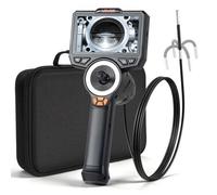 VEVOR Telecamera Endoscopica Articolata con Sonda da 3,9 mm e Luce, Rotazione a 360° in 4 Direzioni, Schermo IPS HD da 4,5'', Zoom 8x, Cavo Flessibile Impermeabile IP67, per Ispezione Automobilistica