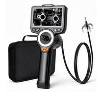 VEVOR Telecamera Endoscopica Articolata con Sonda da 6,2 mm e Luce, Rotazione a 360° in 4 Direzioni, Schermo IPS HD da 4,5'', Zoom 8x, Cavo Flessibile da 1,5 m Impermeabile IP67, per Auto e Idraulica