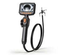 VEVOR Telecamera Endoscopica Articolata con Sonda da 8 mm e Luce, Endoscopio Bidirezionale, Schermo IPS HD da 4,3'', Zoom 8x, Cavo Flessibile da 1,5 m Impermeabile IP67, per Ispezione Auto e Idraulica