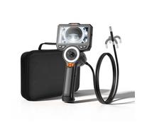 VEVOR Telecamera Endoscopica Articolata con Sonda da 8 mm e Luce, Rotazione a 360° in 4 Direzioni, Schermo IPS HD da 4,5'', Obiettivo 1080P, Zoom 8x, Cavo da 1,5 m IP67, per Settore Auto e Idraulica