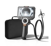 VEVOR Telecamera Endoscopica Articolata con Sonda da 8 mm e Luce, Rotazione a 360° in 4 Direzioni, Schermo IPS HD da 6'', Obiettivo 1080P, Zoom 8x, Cavo da 1,5 m IP67, per Settore Auto e Idraulica