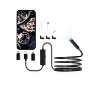 VEVOR Telecamera Endoscopica con Luce, Telecamera di Ispezione con 8 Luci a LED con Cavo Semirigido da 3 m Boroscopio HD 1920P con Zoom 2X, Impermeabile IP67 per Auto, Cavo Idraulico