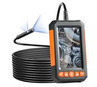 VEVOR Telecamera Endoscopica Luce Boroscopio Doppia Cavo 5 m Schermo Scheda