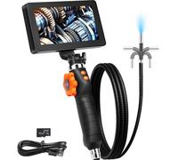 VEVOR Telecamera Endoscopio Articolato Bidirezionale 180° IPS 5" 12,7cm Zoom 8X